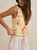 Rhythm Wildflower Tie Front Strapless Top Spring 2026