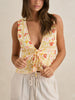 Rhythm Wildflower Tie Front Strapless Top Spring 2026