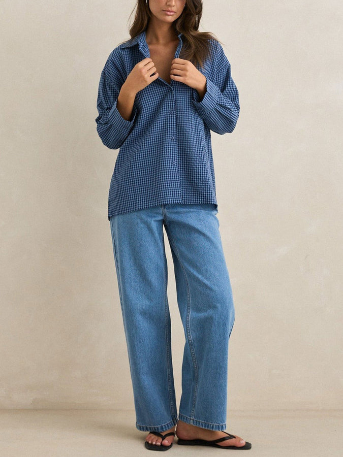 Rhythm Serene Oversized L/S Buttondown Shirt Spring 2026 | INDIGO
