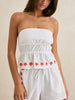Rhythm Melia Floral Embroidered Strapless Top Spring 2026