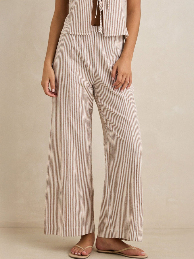 Rhythm Louise Wide Leg Pants Spring 2026 | TAN