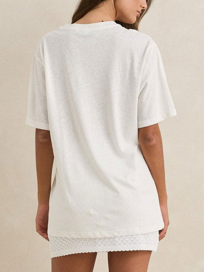 Rhythm Wildflower Oversized T-Shirt Spring 2026 | VINTAGE WHITE