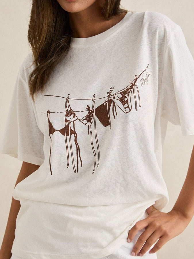 Rhythm Melia Oversized T-Shirt Spring 2026 | CHOCOLATE