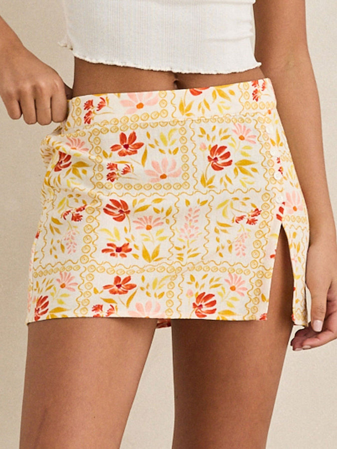 Rhythm Wildflower Skirt Spring 2026 | WHITE