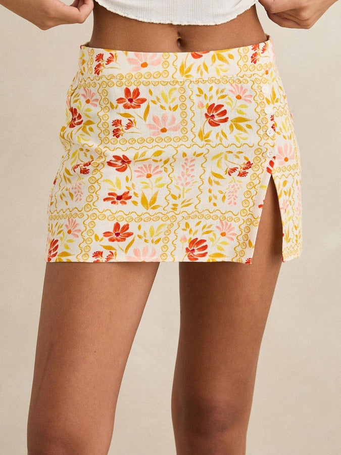 Rhythm Wildflower Skirt Spring 2026 | WHITE