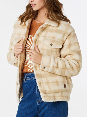 Obey Clothing Jeanne Sherpa Jacket - Women's  Sherpa jacket womens, Obey  clothing, Sherpa jacket