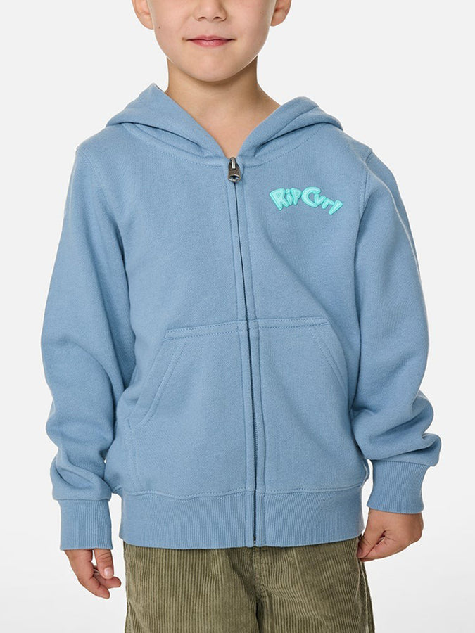 Rip Curl Ride The Wave Zip Hoodie (Boys 2-7) Spring 2026 |FADED DENIM (4737)