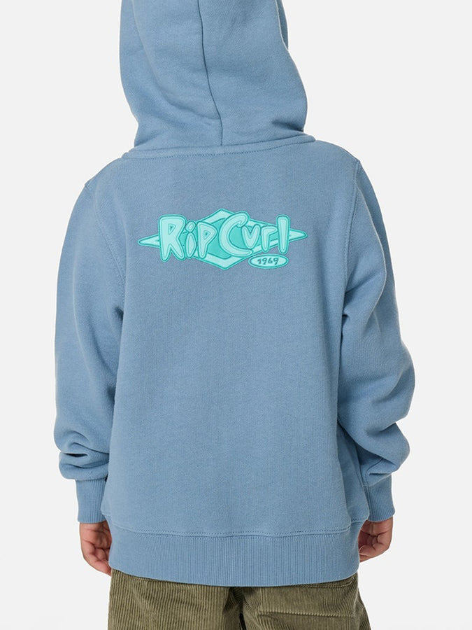 Rip Curl Ride The Wave Zip Hoodie (Boys 2-7) Spring 2026 |FADED DENIM (4737)