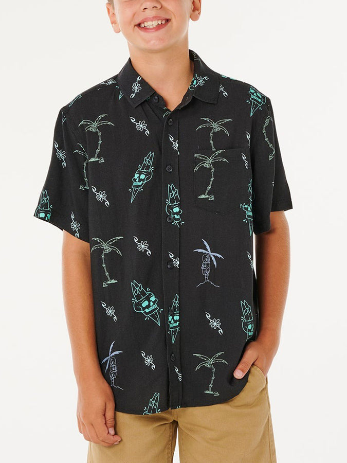 Rip Curl Eternal Shred S/S Buttondown Shirt Spring 2026 | WASHED BLACK (8264)
