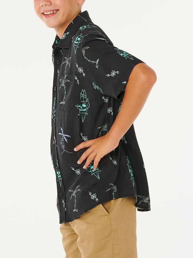 Rip Curl Eternal Shred S/S Buttondown Shirt Spring 2026 | WASHED BLACK (8264)