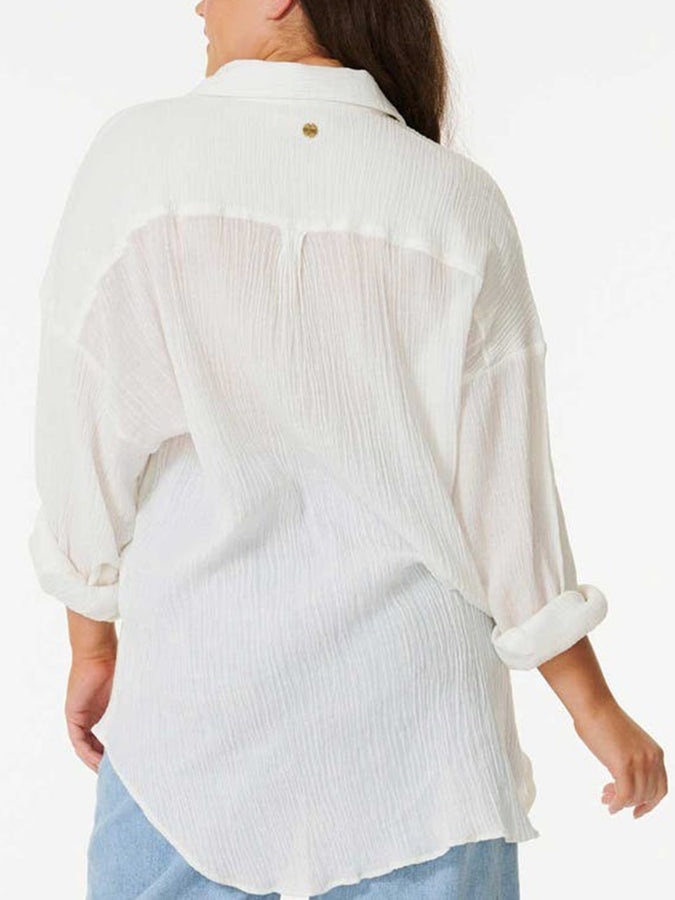 Rip Curl Premium Surf Holiday Long Sleeve Buttondown Shirt Fall 2025 | WHITE (1000)