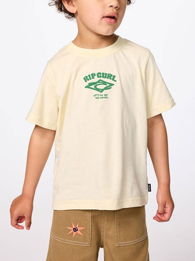 Rip Curl Wave Dayz Logo T-Shirt Fall 2025 | LEMON ICE (0015)