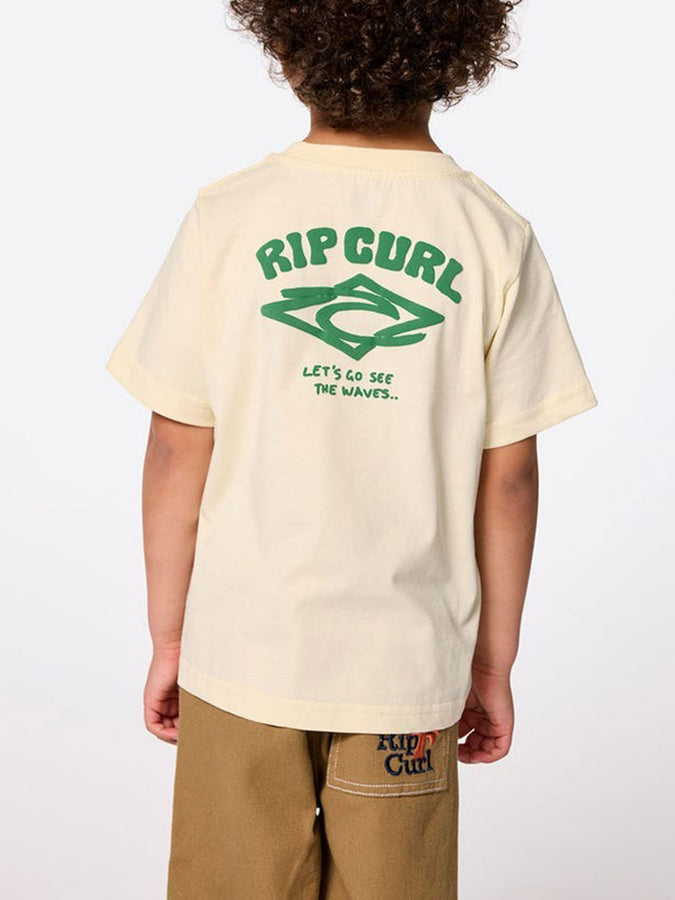 Rip Curl Wave Dayz Logo T-Shirt Fall 2025 | LEMON ICE (0015)