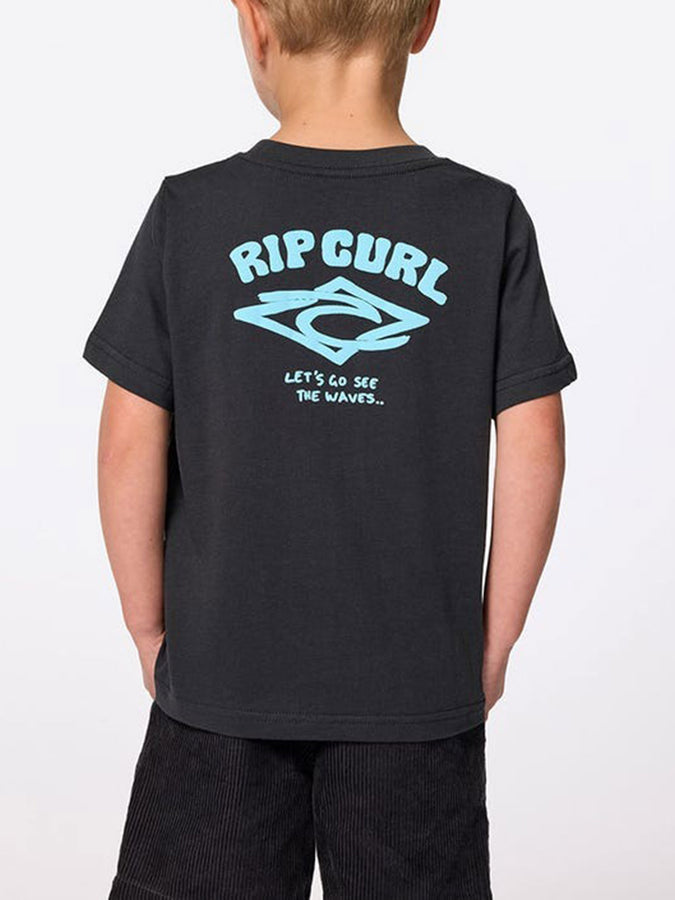 Rip Curl Wave Dayz Logo T-Shirt Fall 2025 | WASHED BLACK (8264)