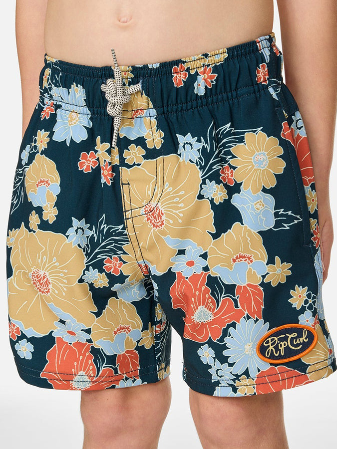 Rip Curl Pacific Floral Volley Boardshort (Kids 2-7) Spring 2026 |DARK NAVY (0291)
