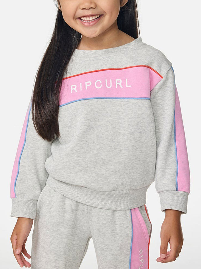 Rip Curl Sunshine Revival Crewneck Sweatshirt Spring 2026 | LIGHT GREY MARLE (3597)