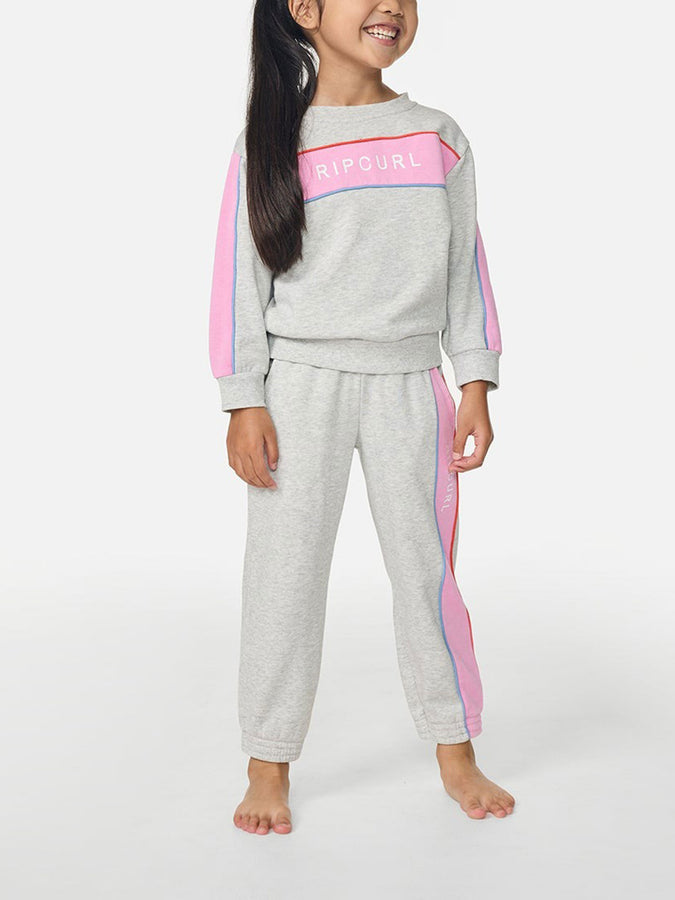 Rip Curl Sunshine Revival Crewneck Sweatshirt Spring 2026 | LIGHT GREY MARLE (3597)