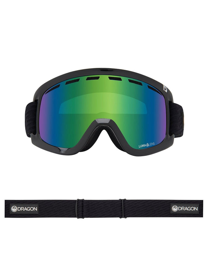 Dragon D1 OTG 2 Icon Green/LL Ion Green + Spare Lens Goggle | ICON GREEN/LL GREEN ION