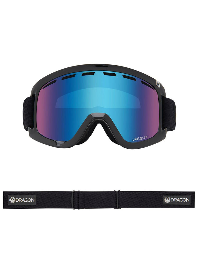 Dragon D1 OTG 2 Icon Blue/LL Ion Blue + Spare Lens Goggle | ICON BLUE/LL BLUE ION