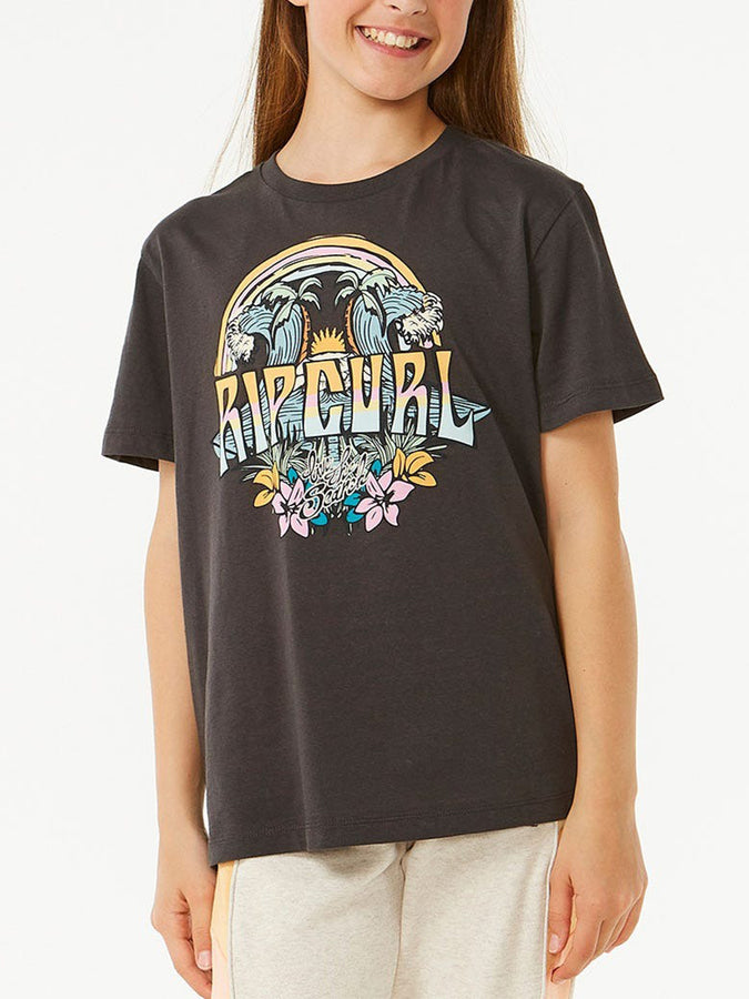 Rip Curl Block Party T-Shirt Spring 2024 | WASHED BLACK (8264)