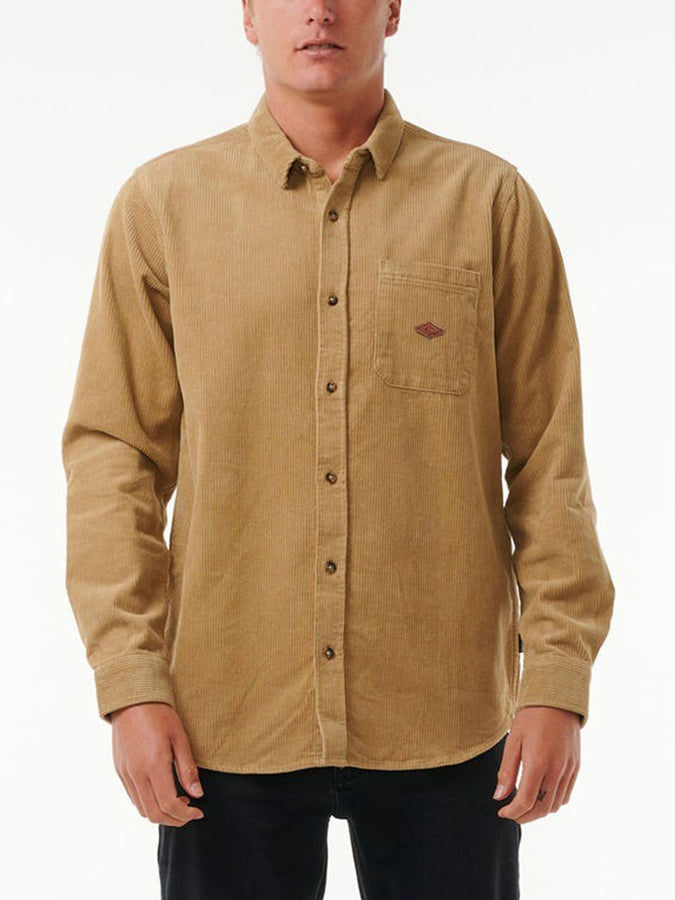 Rip Curl Classic Surf Cord L/S Buttondown Shirt Fall 2025 | DARK KHAKI (9660)