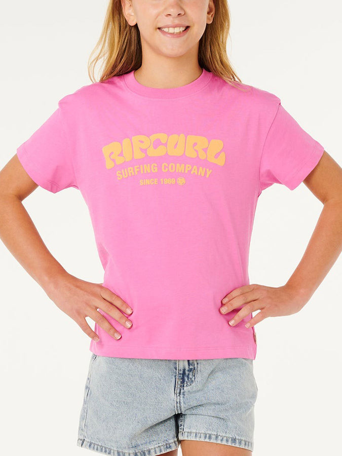 Rip Curl Surf Puff Relaxed T-Shirt Spring 2026 | SUPER PINK (4007)