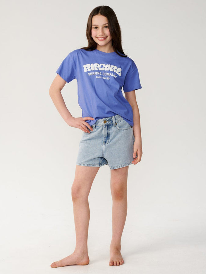 Rip Curl Surf Puff Relaxed T-Shirt Fall 2026 | MID BLUE (8962)