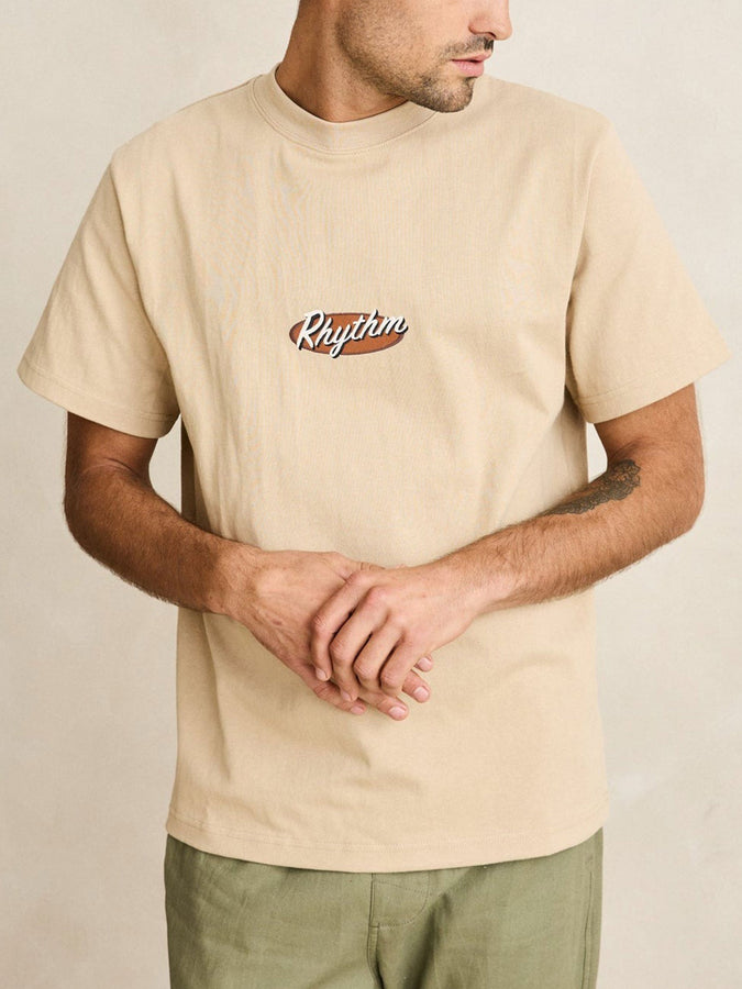 Rhythm Hallmark Heavy Vintage Embroidered T-Shirt Summer 2026 | SAND