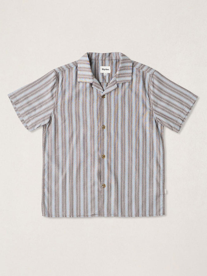 Rhythm Vacation Stripe S/S Buttondown Shirt Summer 2026 | CHOCOLATE