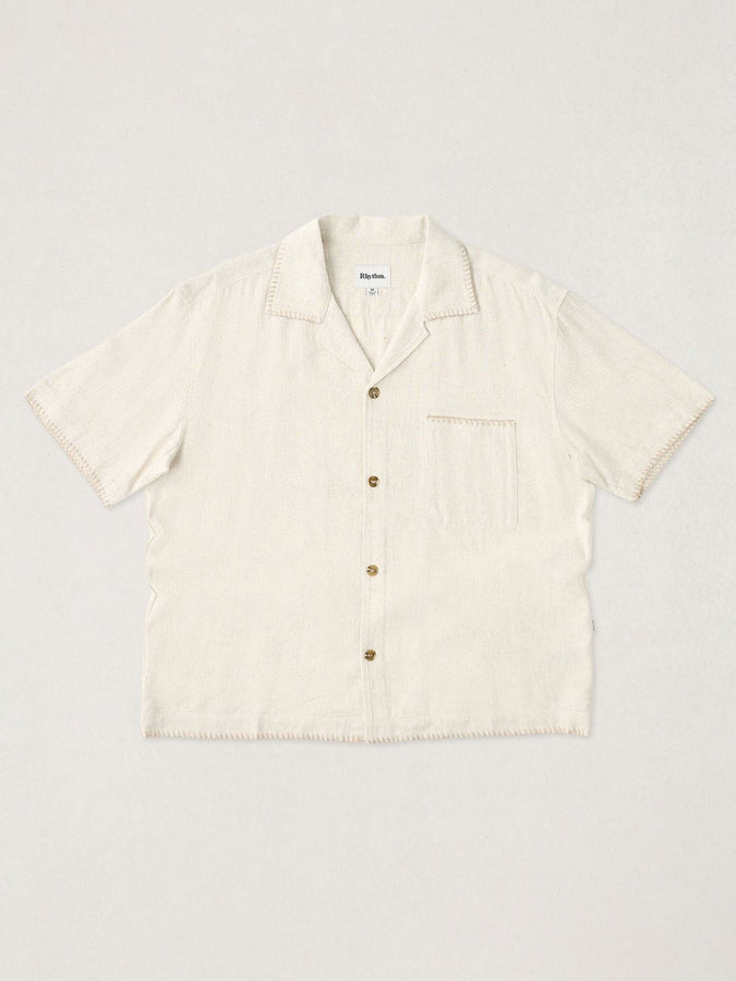 Rhythm Relaxed Whip Stitch S/S Buttondown Shirt Summer 2026 | NATURAL
