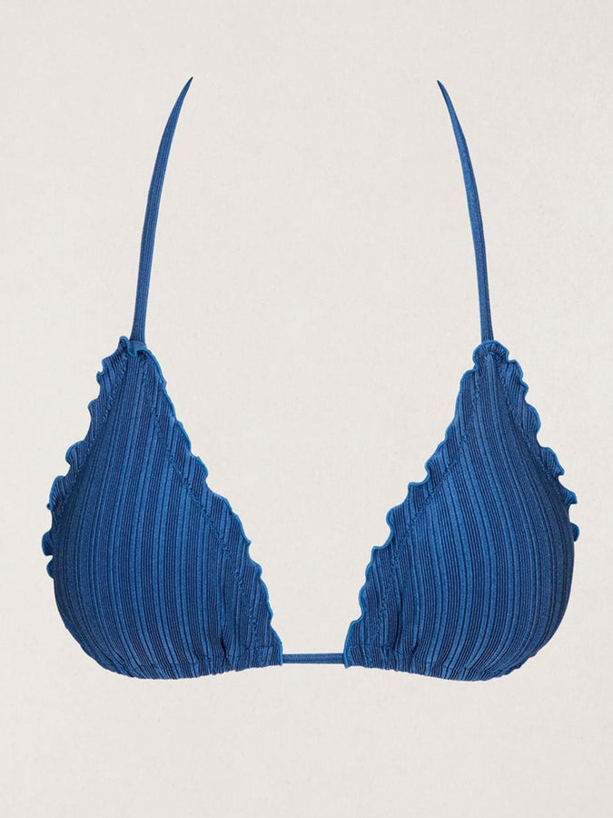Rhythm Pacific Rib Slide Tri Bikini Top Summer 2026 | DARK BLUE