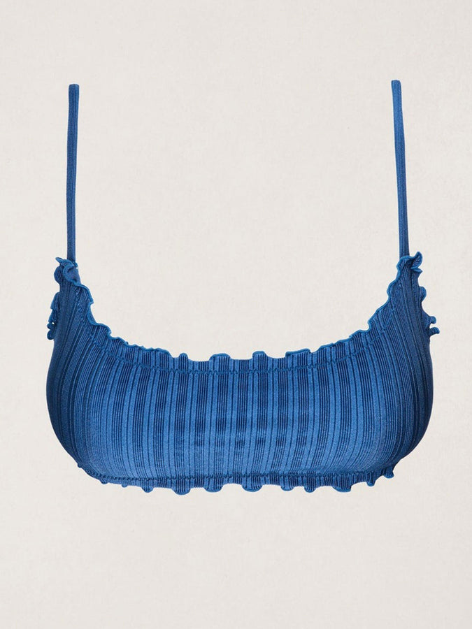 Rhythm Pacific Rib Crop Bikini Top Summer 2026 | DARK BLUE