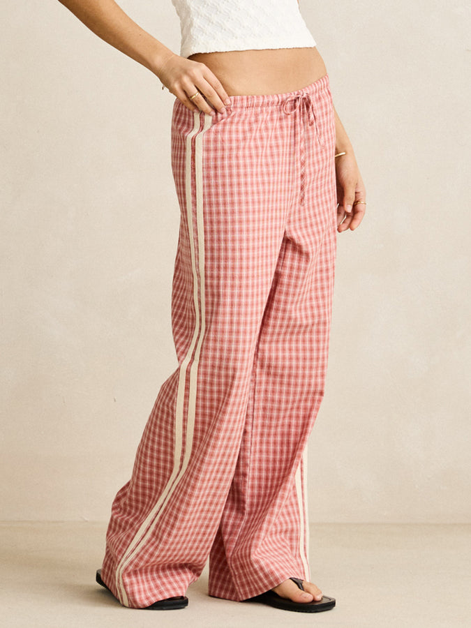 Rhythm Kirra Check Pants Summer 2026 | PINK