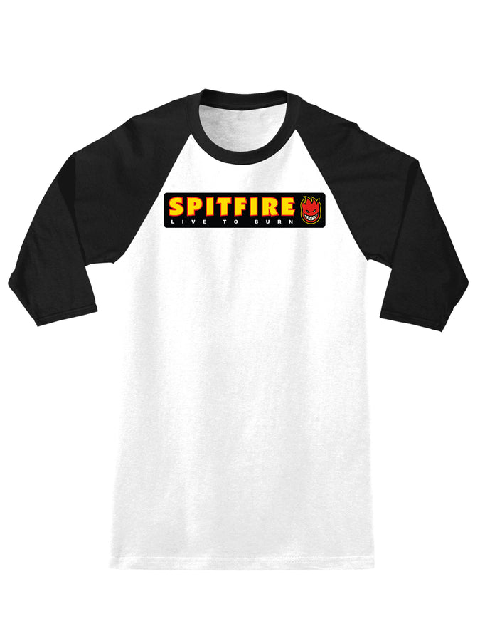 Spitfire LTB 3/4 Sleeve T-Shirt Spring 2024 | WHITE/BLACK