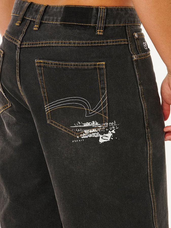 Rip Curl Inner Visions Denim Shorts Spring 2026 | DARK ACID BLACK (2849)