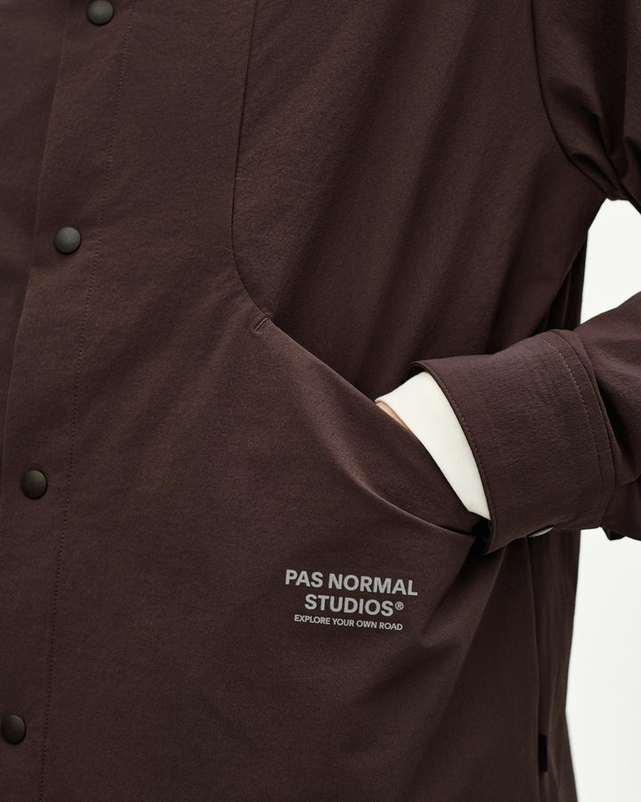Pas Normal Studios Off-Race Tech Overshirt Jacket Spring 2026 | DARK PURPLE