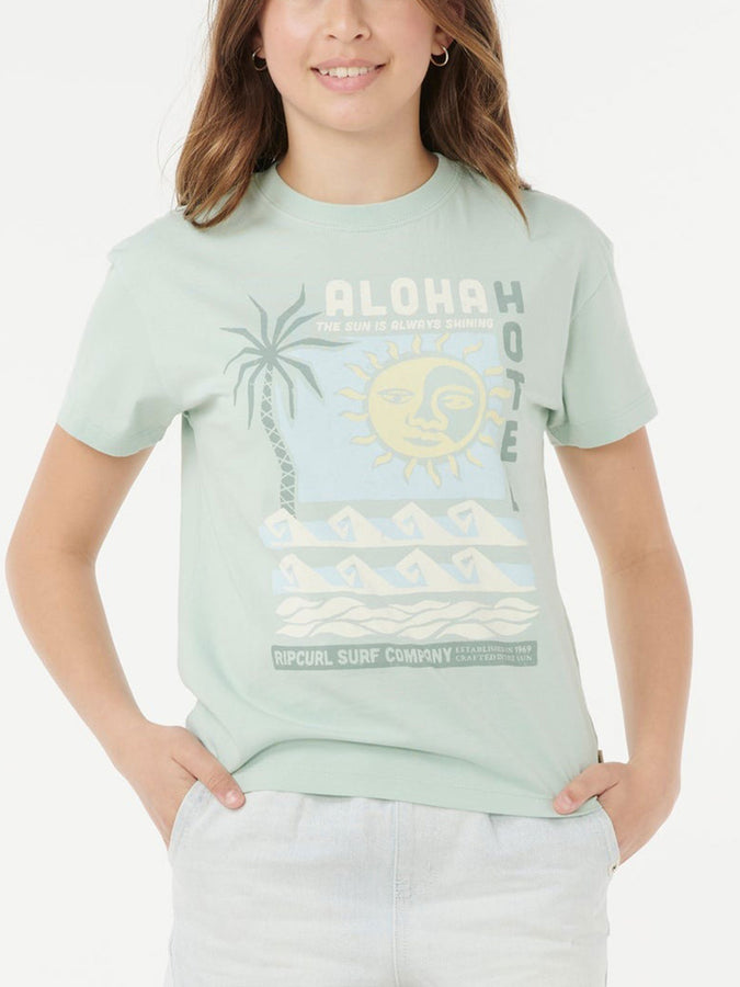 Rip Curl Aloha Hotel Relaxed T-Shirt Fall 2025 | LIGHT MOSS (2383)