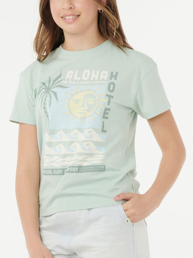 Rip Curl Aloha Hotel Relaxed T-Shirt Fall 2025 | LIGHT MOSS (2383)