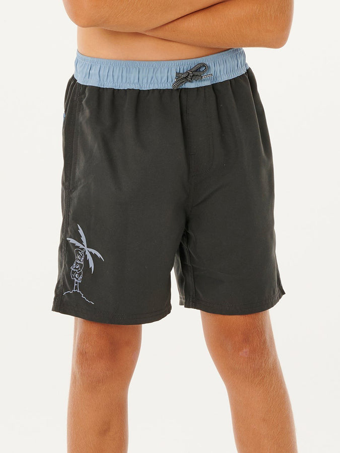 Rip Curl Eternal Shred Block Volley Boardshort (Youth 7-14) Spring 2026 | WASHED BLACK (8264)