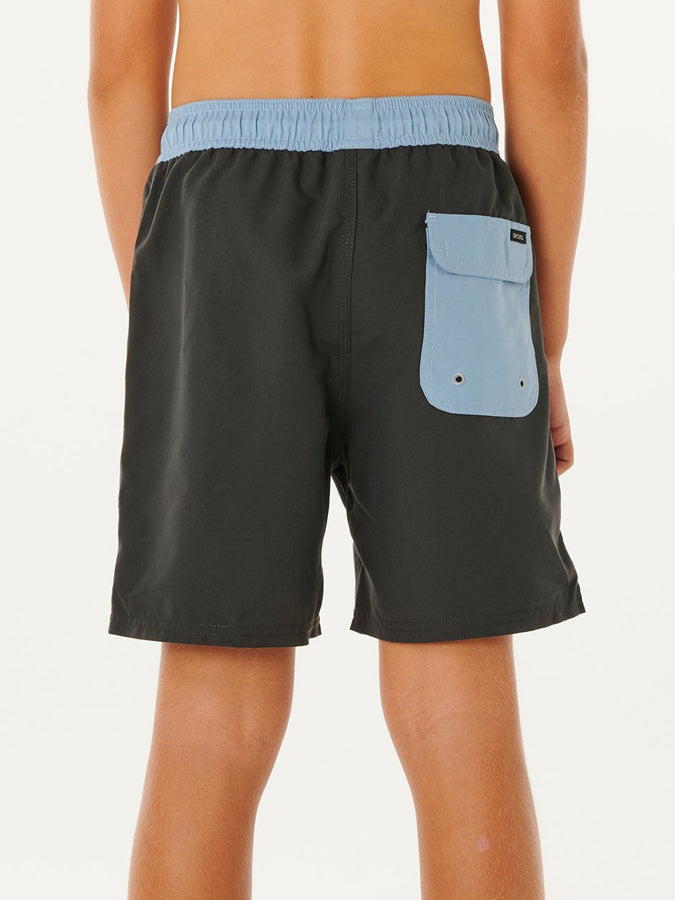 Rip Curl Eternal Shred Block Volley Boardshort (Youth 7-14) Spring 2026 | WASHED BLACK (8264)