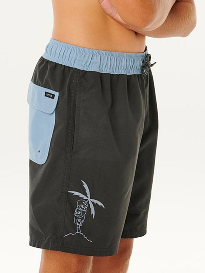 Rip Curl Eternal Shred Block Volley Boardshort (Youth 7-14) Spring 2026 | WASHED BLACK (8264)