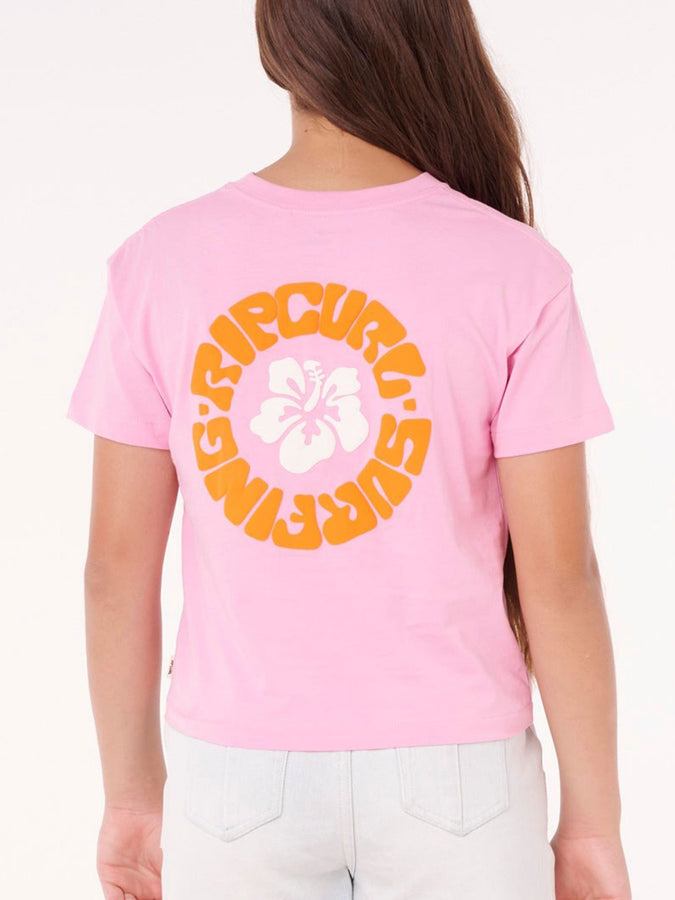 Rip Curl Surf Puff Baby Crop T-Shirt Holiday 2025 | BRIGHT PINK (4067)