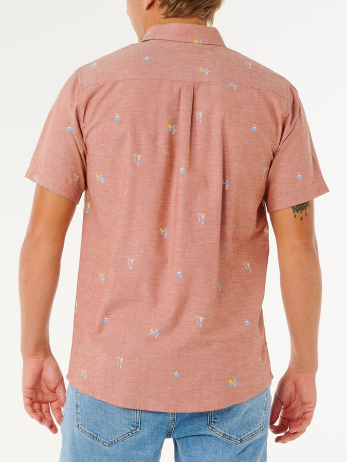 Rip Curl Skelly Breach Short Sleeve Buttondown Shirt Spring 2026 | BAKED CLAY (8643)