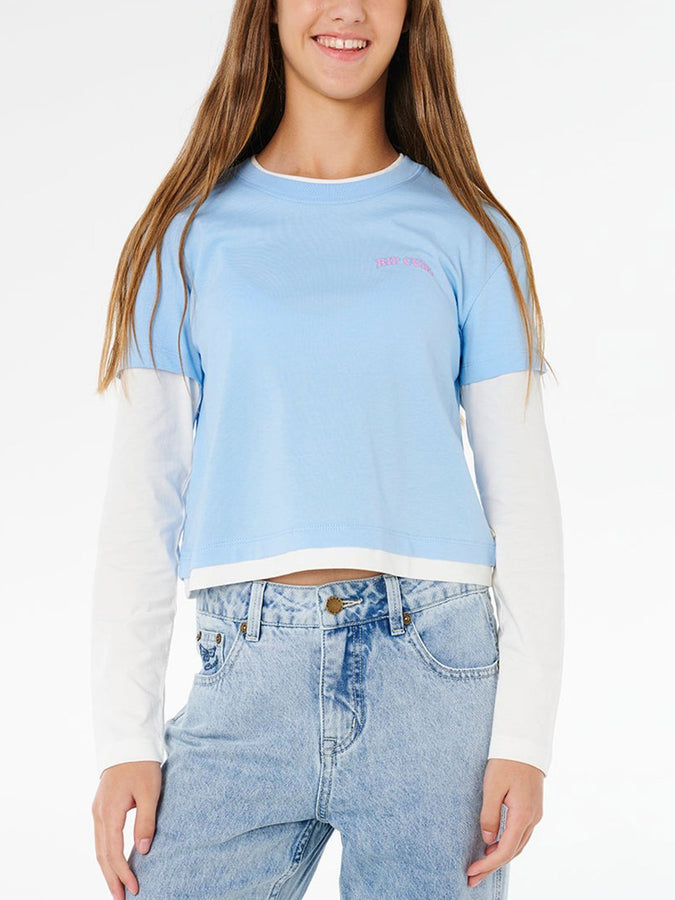 Rip Curl Sunshine Squad Long Sleeve T-Shirt Spring 2026 | SKY BLUE (0079)