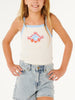 Rip Curl Sunshine Squad Rib Tank Top (Girls 7-14) Spring 2026