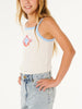 Rip Curl Sunshine Squad Rib Tank Top (Girls 7-14) Spring 2026