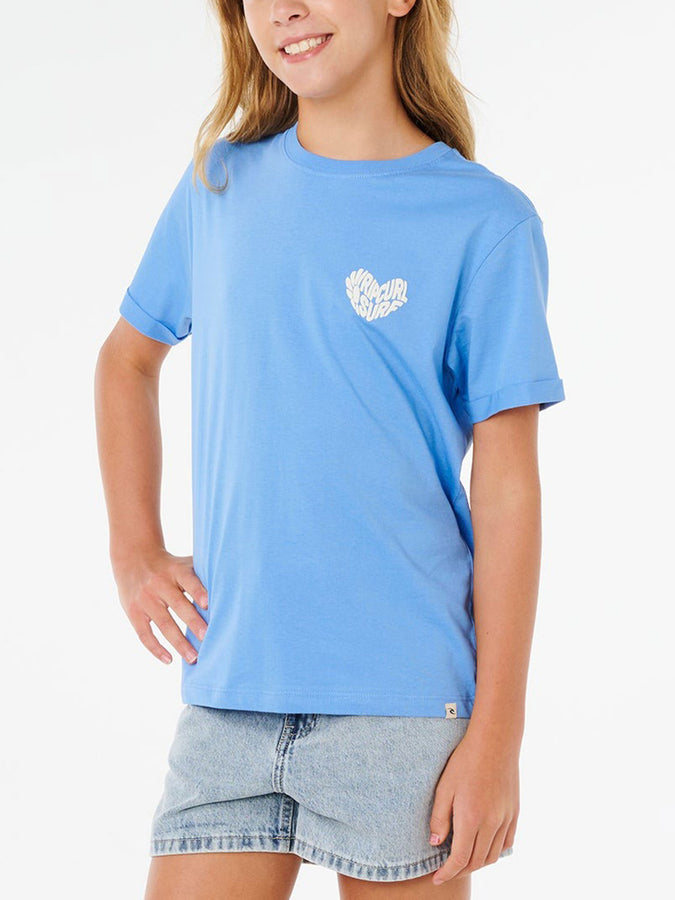 Rip Curl Network Heart T-Shirt Spring 2026 | CORNFLOWER BLUE (2404)
