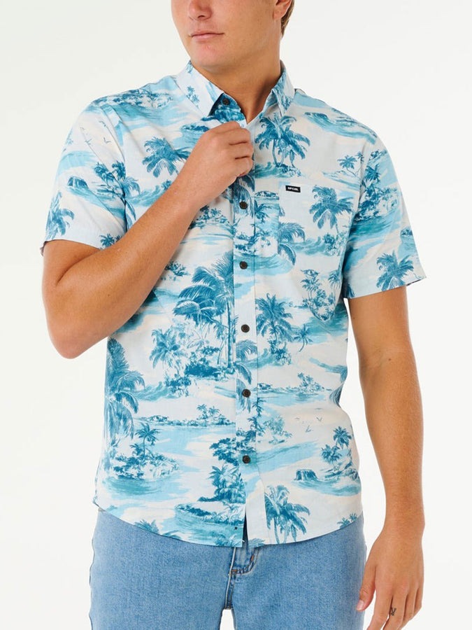 Rip Curl Sessions Short Sleeve Buttondown Shirt Spring 2026 | GLACIER BLUE (2364)