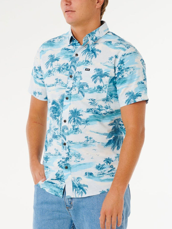 Rip Curl Sessions Short Sleeve Buttondown Shirt Spring 2026 | GLACIER BLUE (2364)