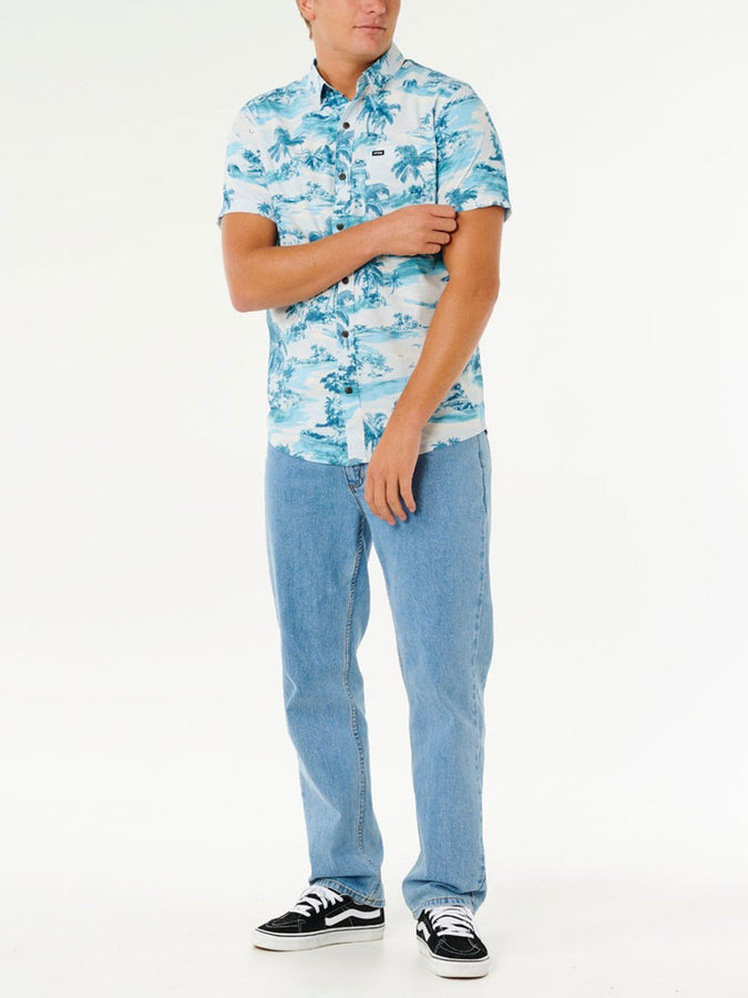 Rip Curl Sessions Short Sleeve Buttondown Shirt Spring 2026 | GLACIER BLUE (2364)